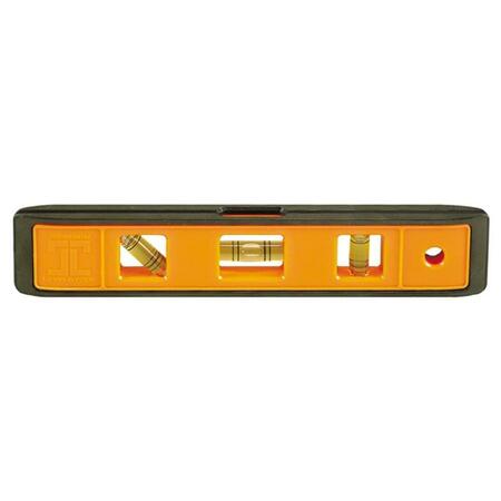 JOHNSON LEVEL & TOOL 9 in. Orange Structo-Cast Torpedo Level - 3 Vial 7500B-ORANGE